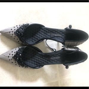 Grey and Black Giorgio Armani Heels